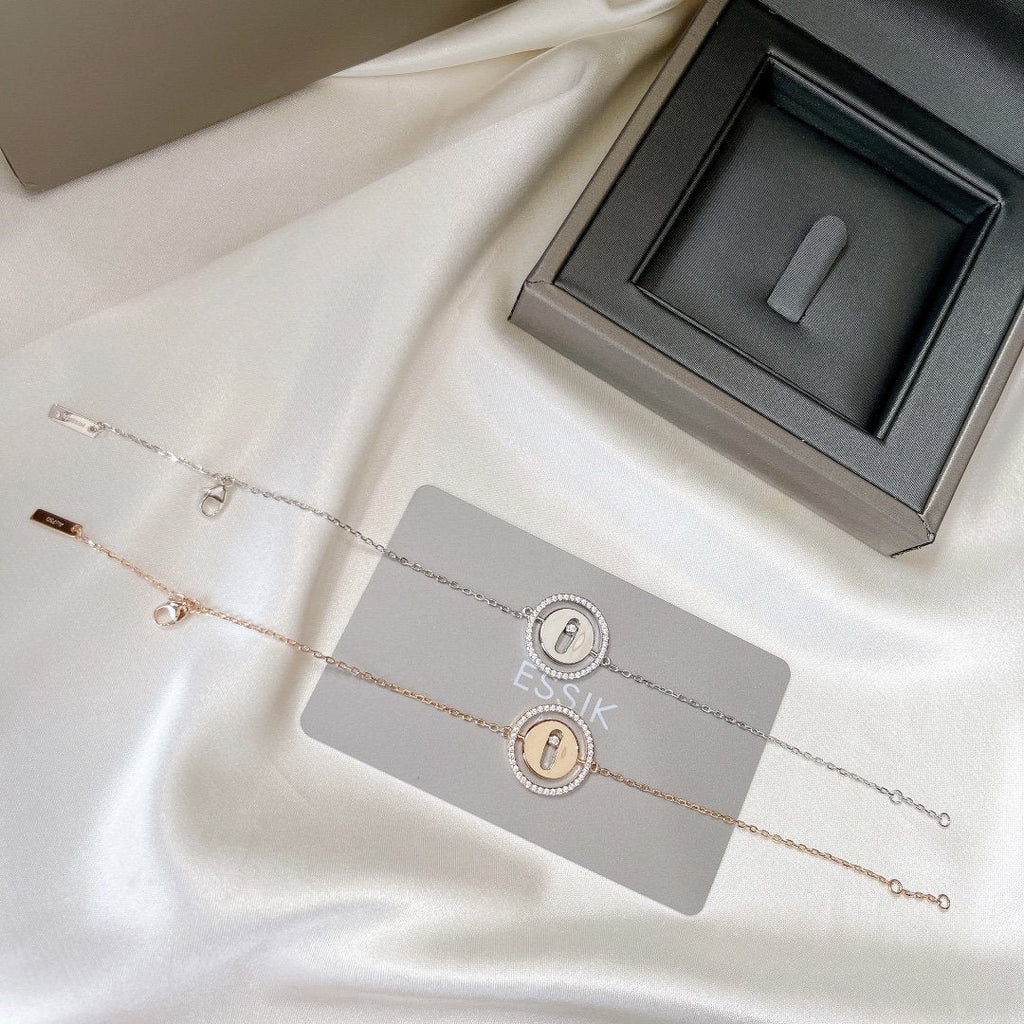 [Solara jewelry]LUCKY MOVE PAVED DIAMOND ARMREIF