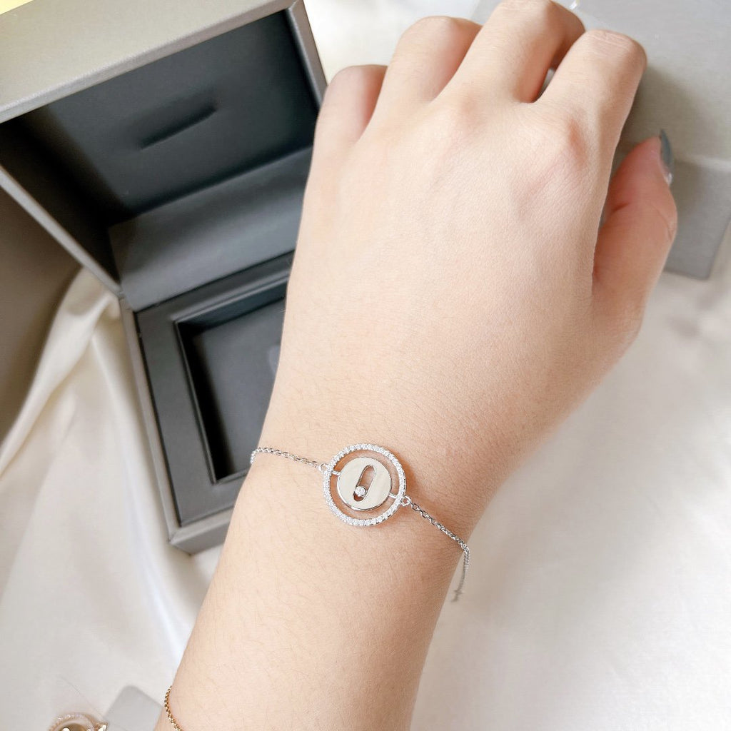 [Solara jewelry]LUCKY MOVE PAVED DIAMOND ARMREIF
