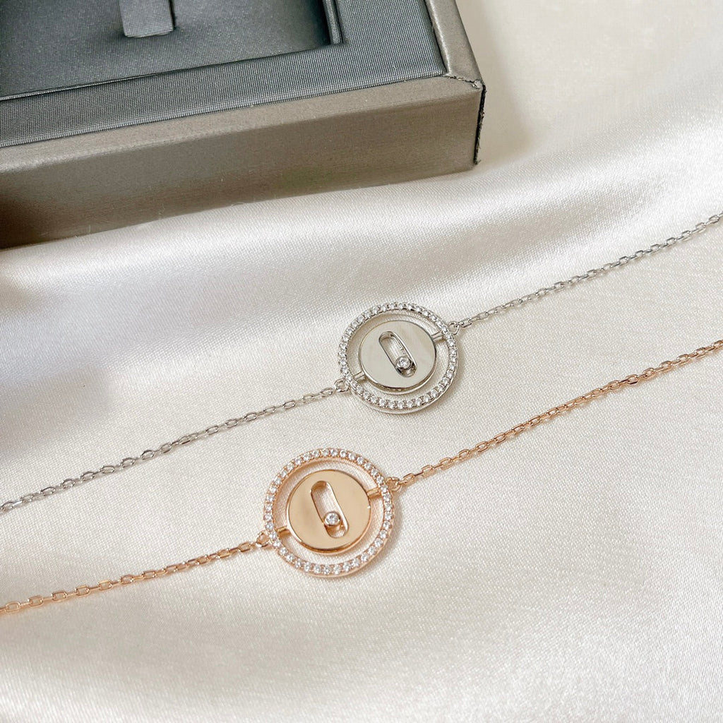 [Solara jewelry]LUCKY MOVE PAVED DIAMOND ARMREIF