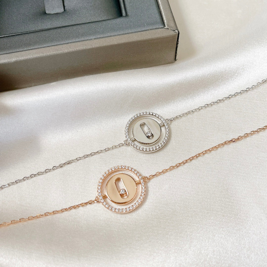 [Solara jewelry]LUCKY MOVE PAVED DIAMOND ARMREIF