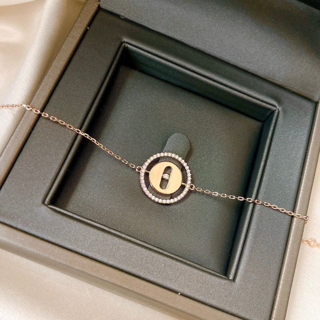 [Solara jewelry]LUCKY MOVE PAVED DIAMOND ARMREIF