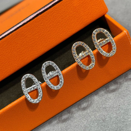 [Solara Jewelry ]HM VOLL DIAMANT SCHWEINENASENSTECHER