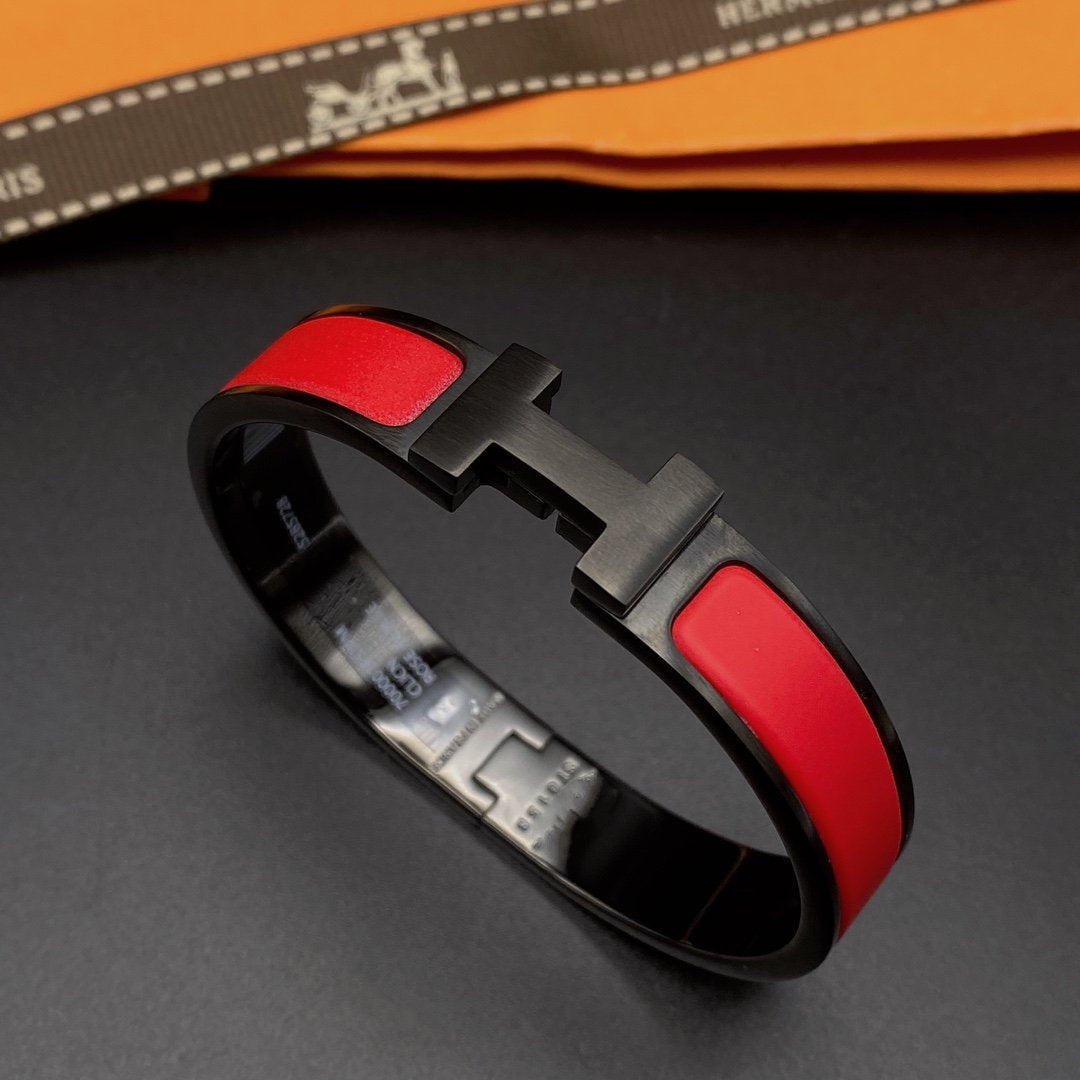 [Solara Jewelry ]CLIC HM SO SCHWARZ ROTES ARMBAND