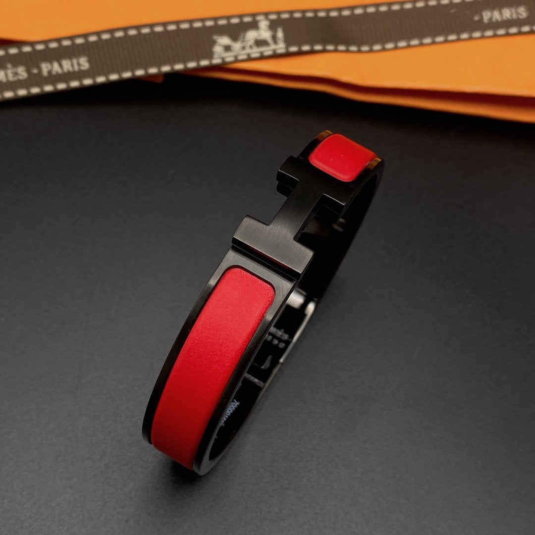 [Solara Jewelry ]CLIC HM SO BLACK RED BRACELET