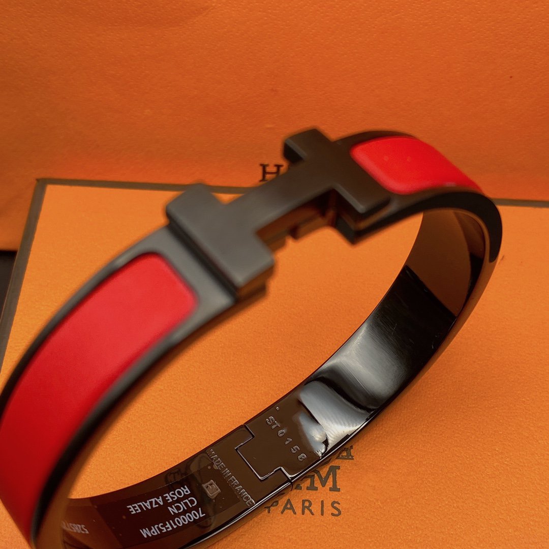 [Solara Jewelry ]CLIC HM SO BLACK RED BRACELET