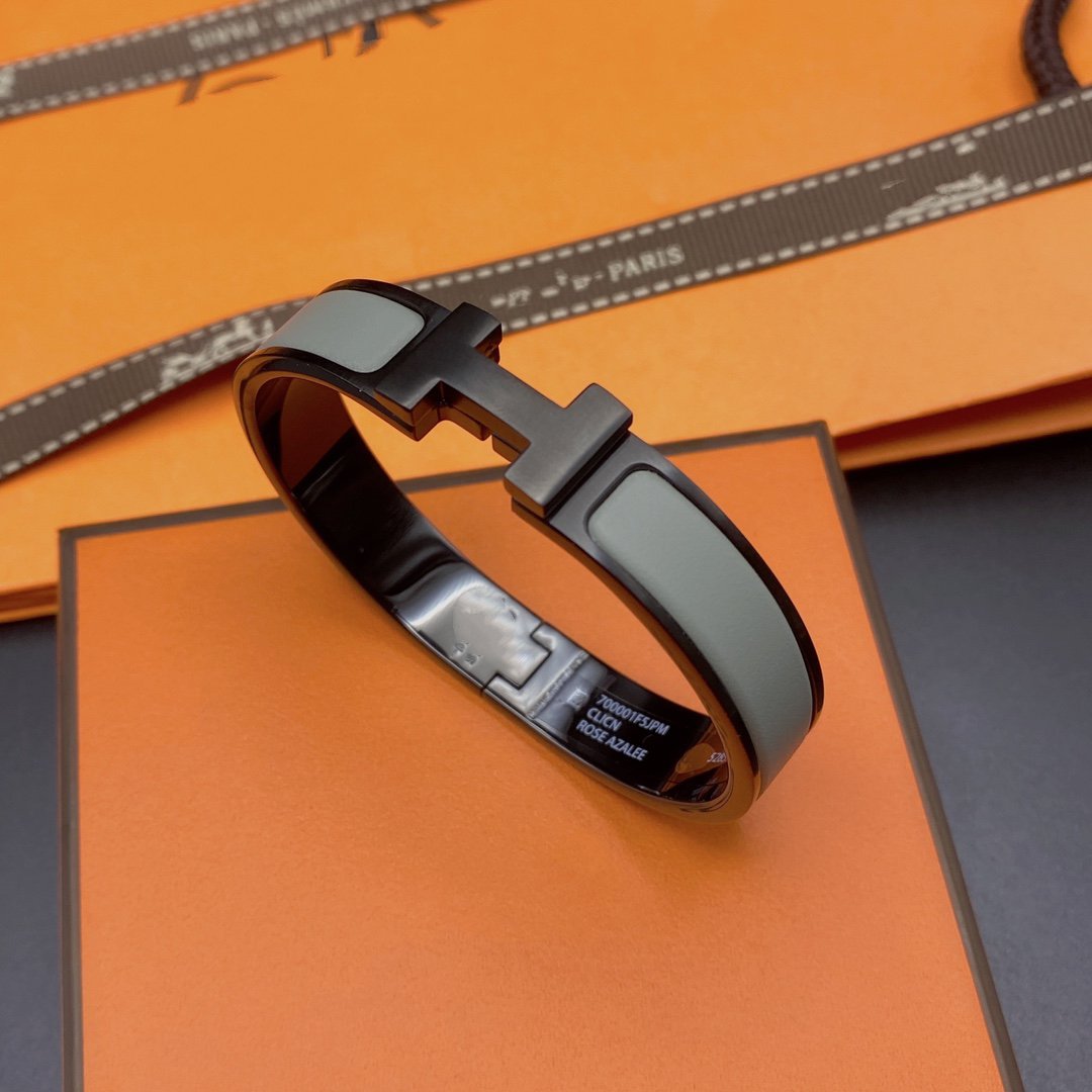 [Solara Jewelry ]CLIC HM SO BLACK GREY BRACELET