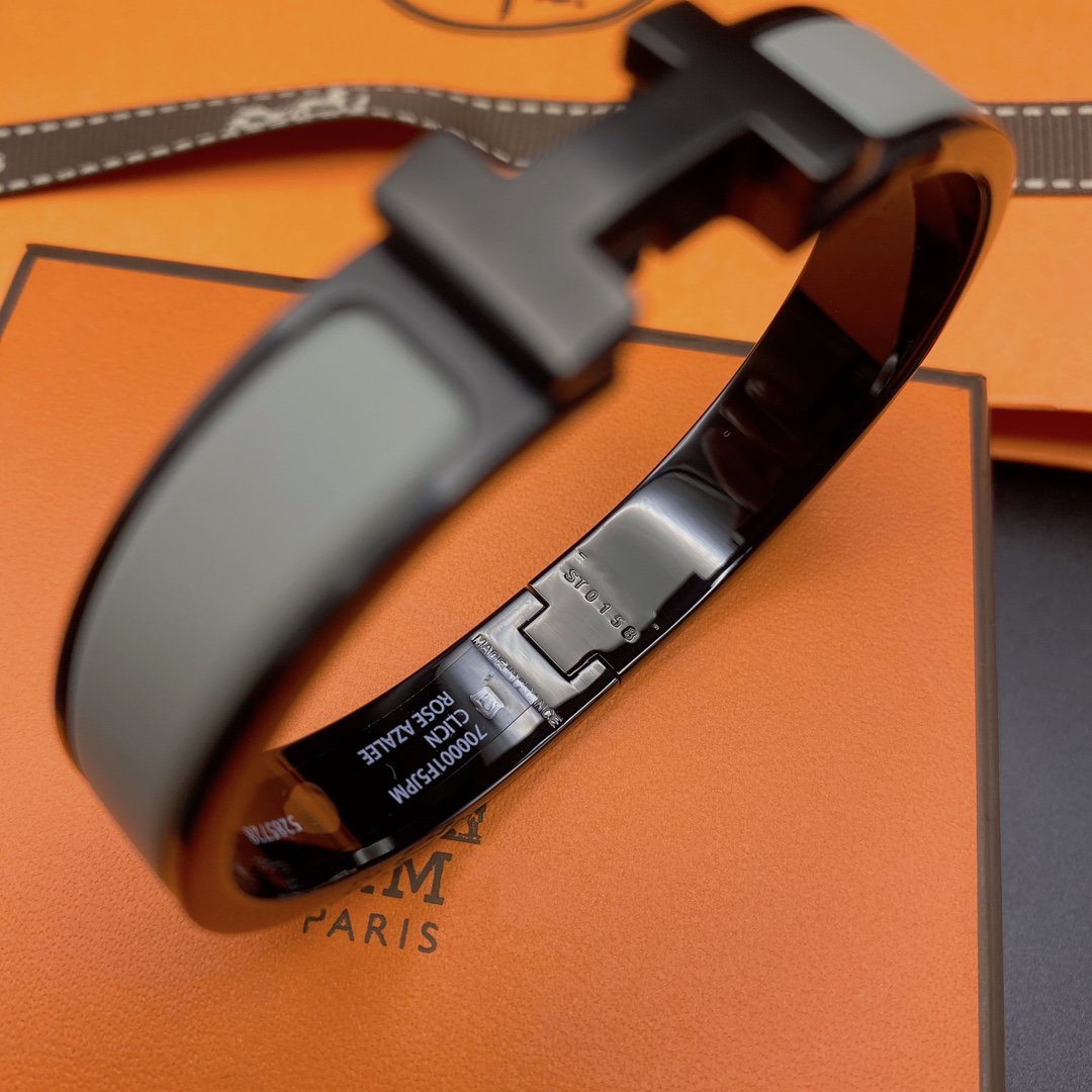 [Solara Jewelry ]CLIC HM SO BLACK GREY BRACELET