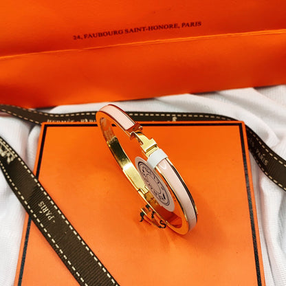 [Solara Jewelry ]CLASSIC HM CLIC  PINK 8MM ENAMEL BRACELET
