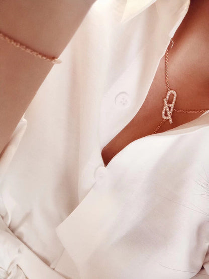 [Solara Jewelry ]HM FIRE SCHWEINENASEN-HALSKETTE TRENDY STREET