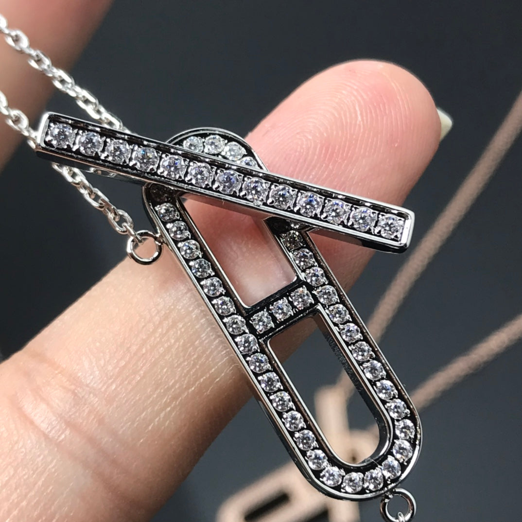 [Solara Jewelry ]HM NECKLACE PLATINUM ROSE GOLD DIAMOND
