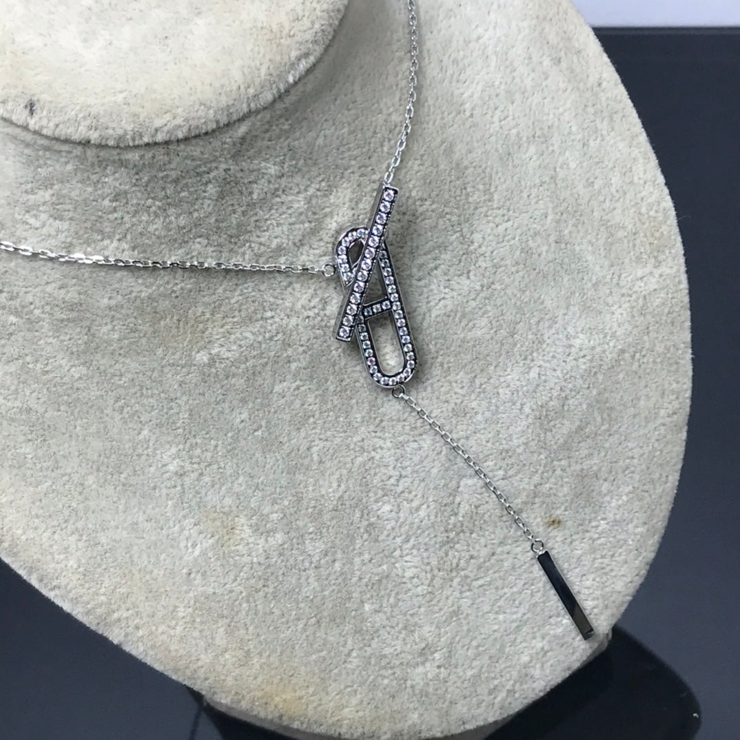 [Solara Jewelry ]HM NECKLACE PLATINUM ROSE GOLD DIAMOND