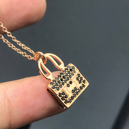 [Solara Schmuck ]HM KETTE ANKUNFT SCHWARZER DIAMANT