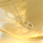 [Solara Jewelry ]HM CHAINE D'ANCRE PENDANT NECKLACE STERLING SILVER