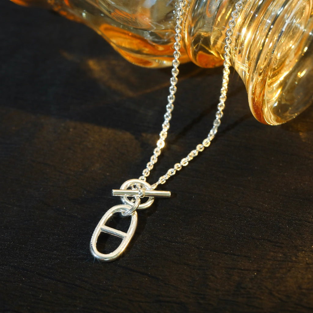 [Solara Jewelry ]HM CHAINE D'ANCRE PENDANT NECKLACE STERLING SILVER