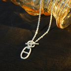 [Solara Jewelry ]HM CHAINE D'ANCRE PENDANT NECKLACE STERLING SILVER