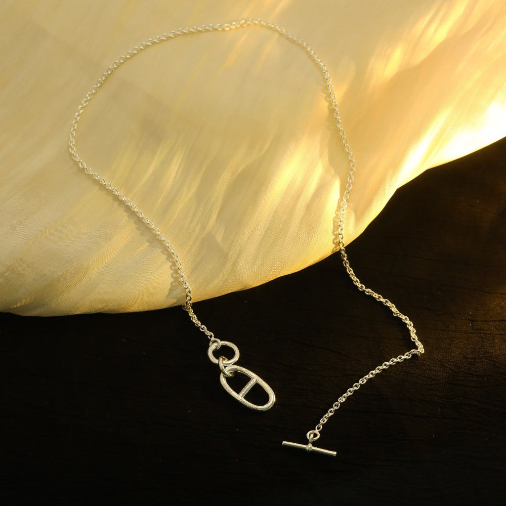 [Solara Jewelry ]HM CHAINE D'ANCRE PENDANT NECKLACE STERLING SILVER