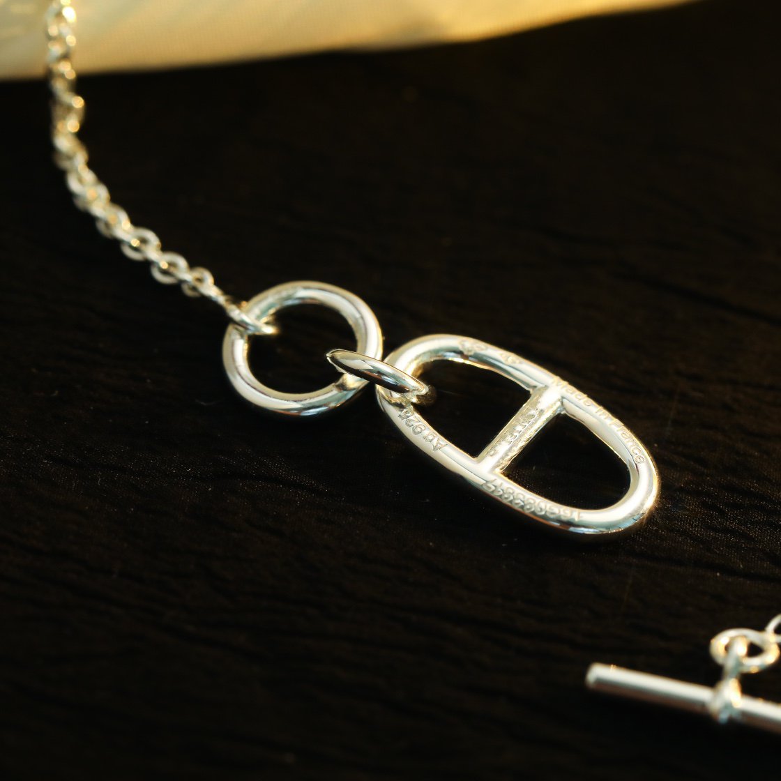 [Solara Jewelry ]HM CHAINE D'ANCRE PENDANT NECKLACE STERLING SILVER