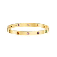 [Solara jewelry]2026 RAINBOW LOVE BRACELET 6.1MM  10 DIAMONDS