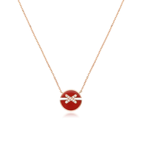[Solara Jewelry ]JEUX DE ROSE GOLD DIAMOND NECKLACE