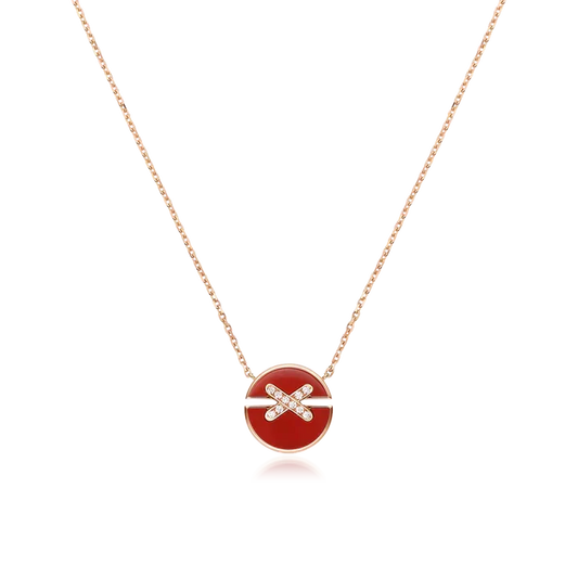 [Solara Jewelry ]JEUX DE ROSEGOLD DIAMANT HALSKETTE