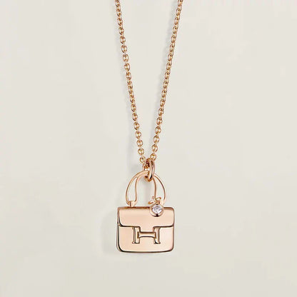 [Solara Schmuck ]AMULETT ANHÄNGER ROSÉGOLD KETTE