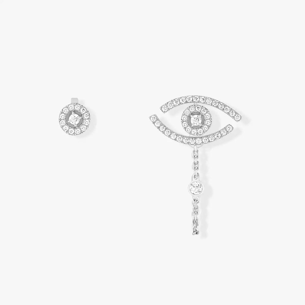 [Solara jewelry]Glücksauge-Diamantohrringe