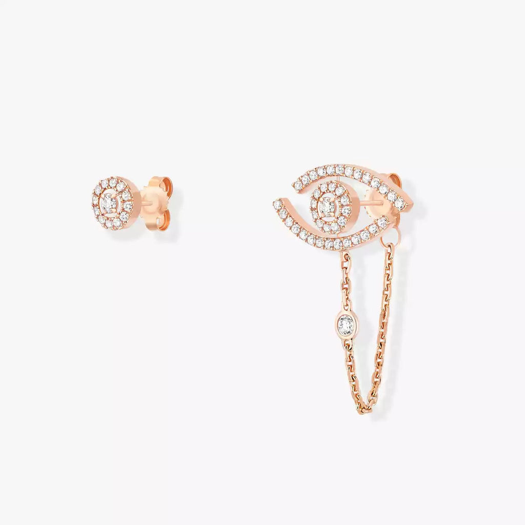 [Solara jewelry]Glücksauge-Diamantohrringe
