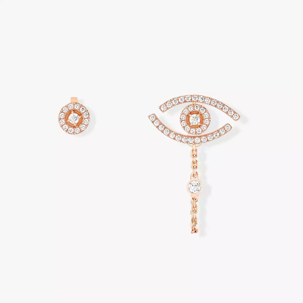[Solara jewelry]Glücksauge-Diamantohrringe