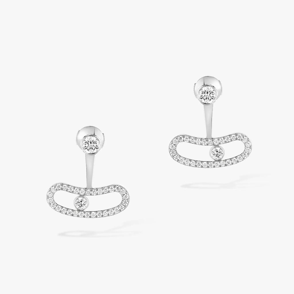 [Solara Schmuck]MOVE UNO SILBERNE DIAMANT-OHRRINGE