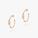 [Solara jewelry]ムーヴ・ウノ PMダイヤモンドフープピアス