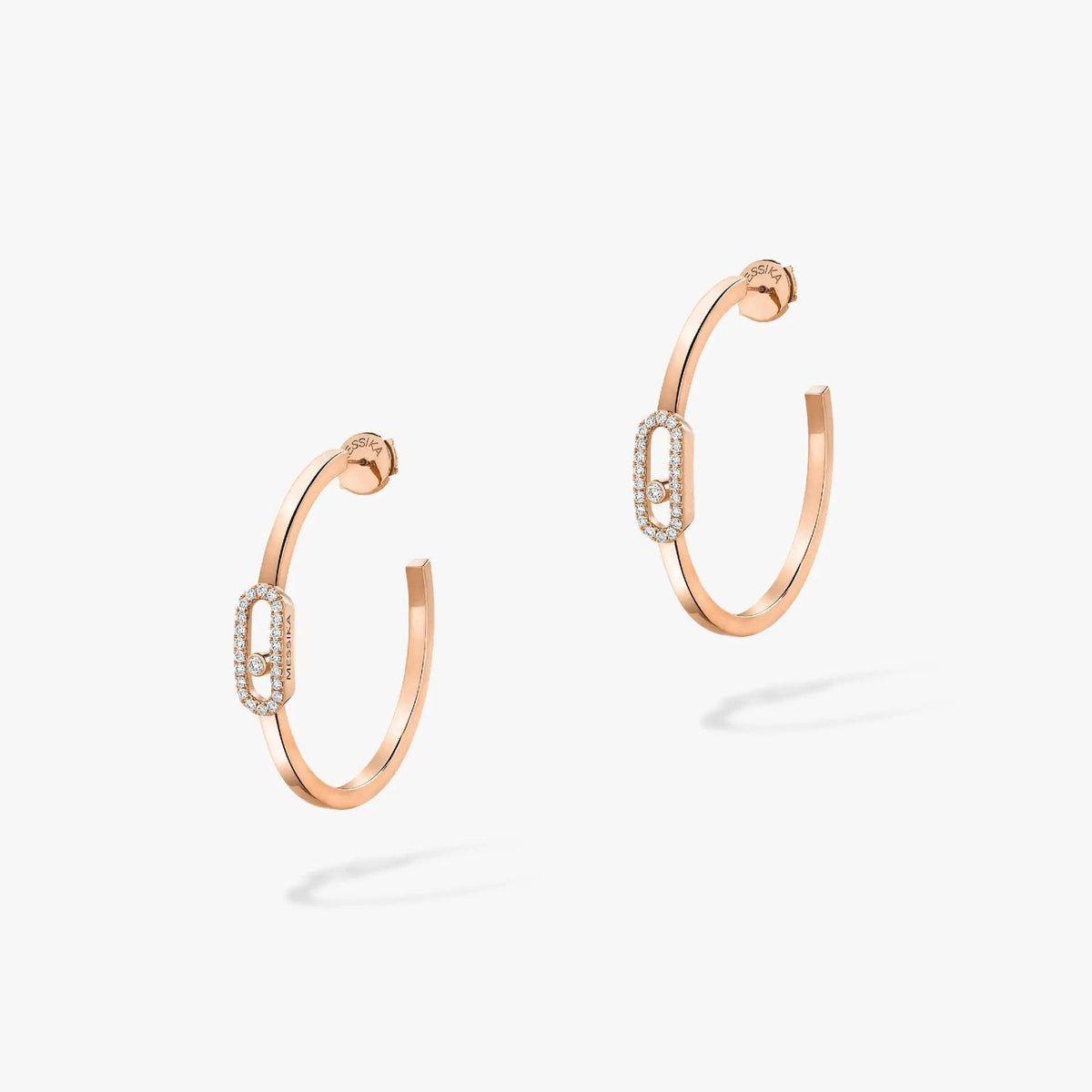 [Solara jewelry]ムーヴ・ウノ PMダイヤモンドフープピアス