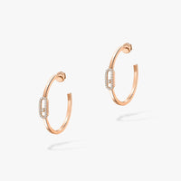 [Solara jewelry]CREOLES MOVE UNO PM DIAMOND EARRINGS