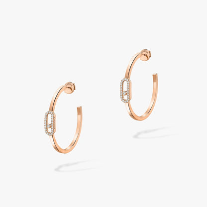 [Solara jewelry]ムーヴ・ウノ PMダイヤモンドフープピアス