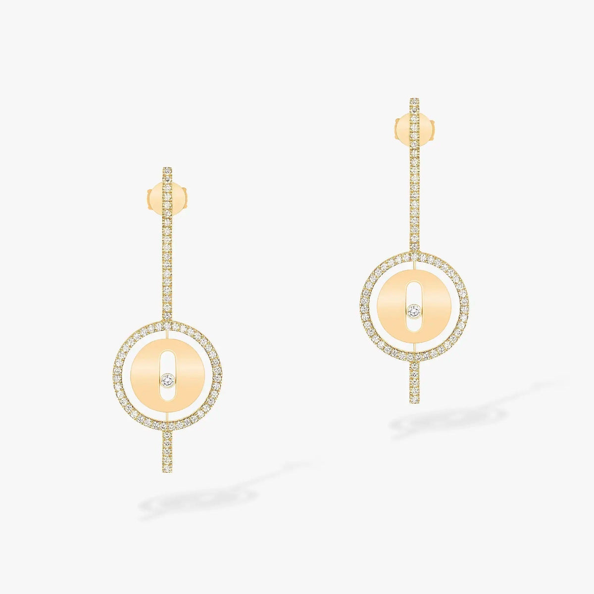 [Solara jewelry]LUCKY MOVE ARROW ROSÉGOLD DIAMANT OHRRINGE