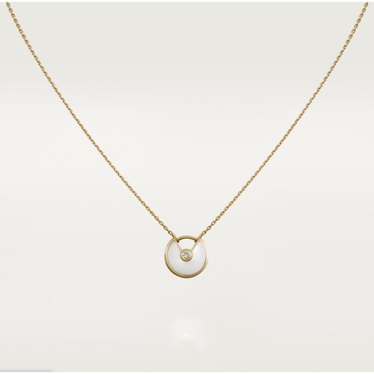 [Solara Jewelry ]AMULETTE ROSEGOLD-PERLMUTT-HALSKETTE