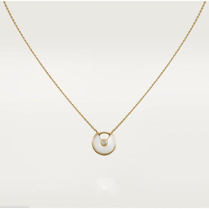 [Solara Jewelry ]AMULETTE ROSEGOLD-PERLMUTT-HALSKETTE