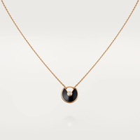 [Solara Jewelry ]AMULETTE ROSE GOLD ONYX NECKLACE