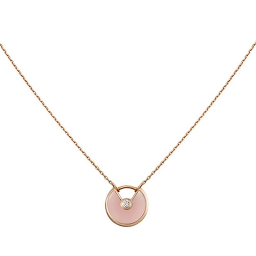 [Solara Jewelry ]アミュレット ローズゴールド ピンクMOP ネックレス