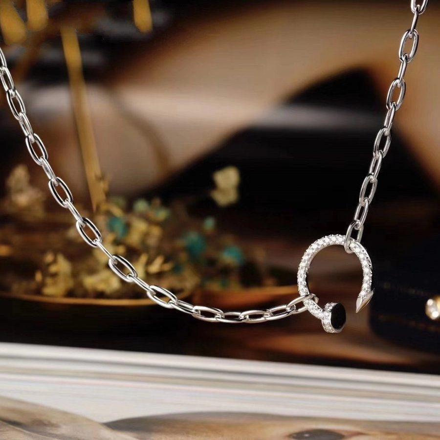[Solara Jewelry ]JUSTE NECKLACE DIAMONDS