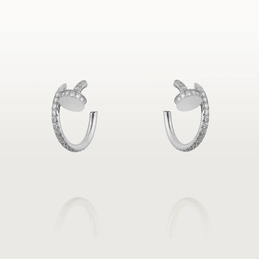 [Solara Jewelry ]ジュストイヤリング 12.75MM シルバーダイヤモンド