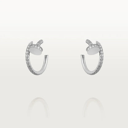 [Solara Jewelry ]ジュストイヤリング 12.75MM シルバーダイヤモンド