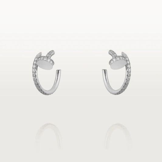 [Solara Jewelry ]ジュストイヤリング 12.75MM シルバーダイヤモンド