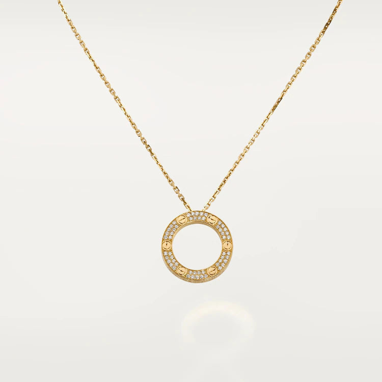 [Solara Jewelry ]LOVE NECKLACE ADJUSTABLE ROSE GOLD