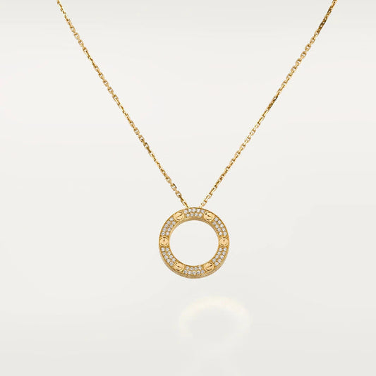 [Solara Jewelry ]ラブ ネックレス アジャスタブル ローズゴールド