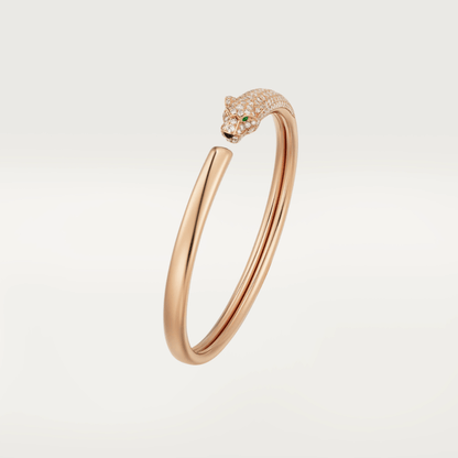[Solara Jewelry ]パンテール ローズゴールド ダイヤモンド オープンブレスレット