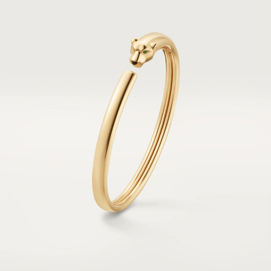 [Solara Jewelry ]PANTHERE GOLDENES OFFENES ARMBAND