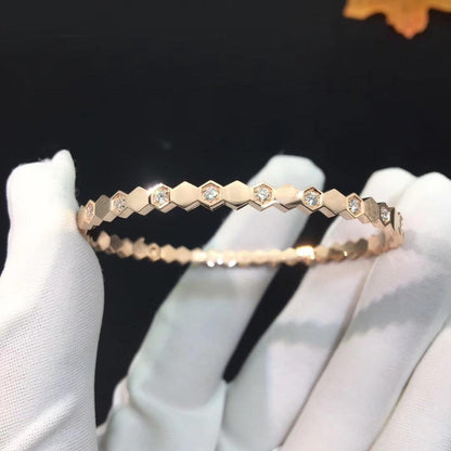 [Solara Jewelry ]BEE LOVE PINK GOLD DIAMOND BRACELET