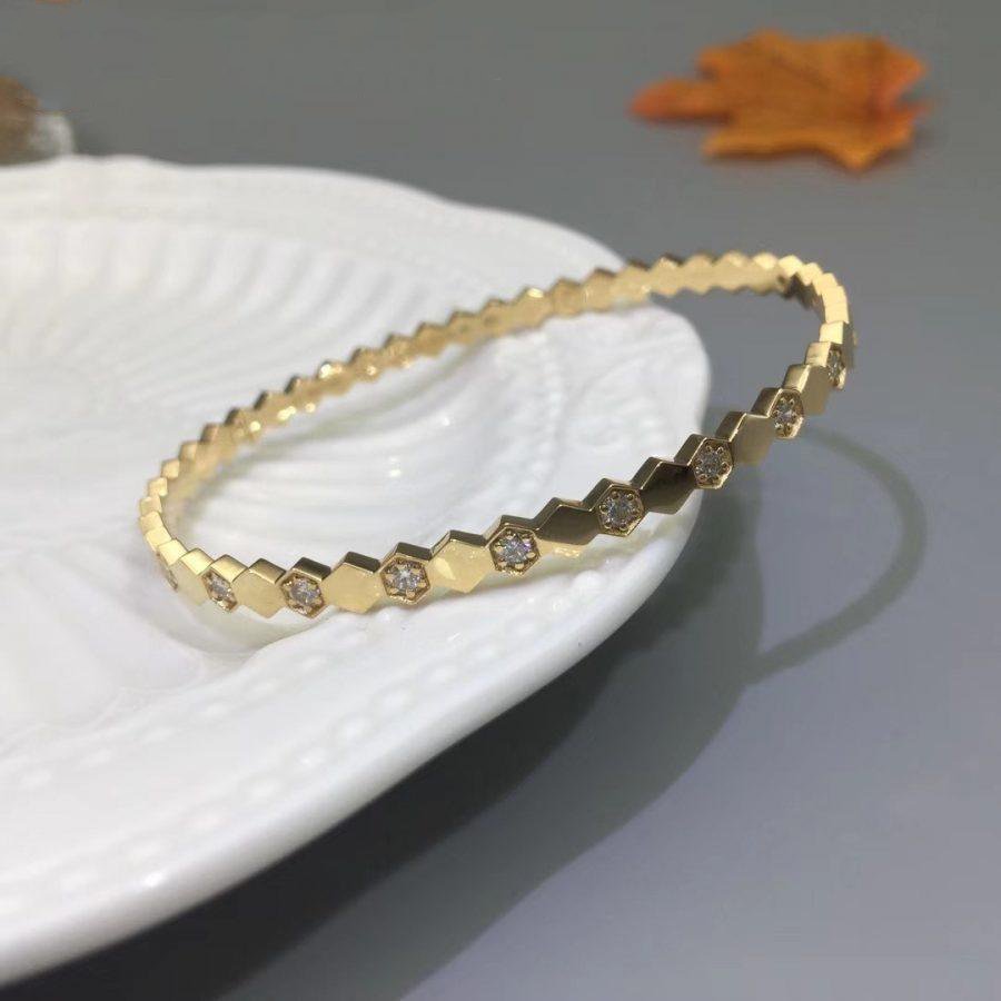 [Solara Jewelry ]BEE LOVE GOLD DIAMOND BRACELET