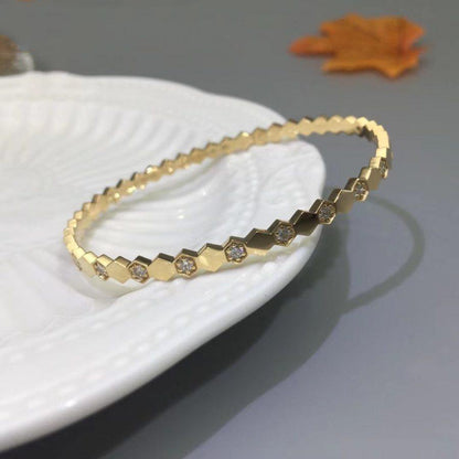 [Solara Jewelry ]BEE LOVE GOLD DIAMOND BRACELET