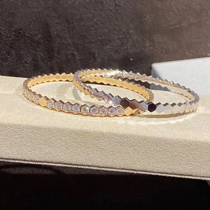 [Solara Jewelry ]BEE LOVE GOLD ARMBAND VOLL DIAMANT